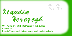 klaudia herczegh business card